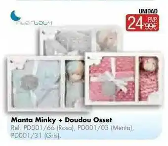 Manta minky + doudou osset