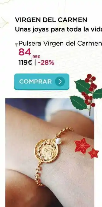 Virgen del carmen unas joyas toda la vida pulsera virgen del carmen