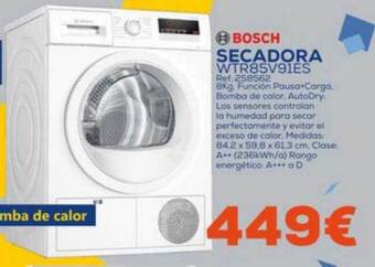 Tiendas Electrón Bosch secadora oferta