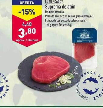 ALDI El mercado suprema de atún oferta
