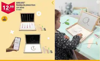 ALDI Mundo diver bandeja de preescritura con arena oferta
