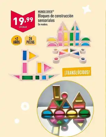 ALDI Mundo diver bloques de construcción sensoriales oferta
