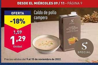 ALDI Caldo de pollo campero oferta