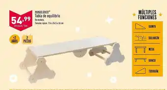 ALDI Mundo diver tabla de equilibrio oferta