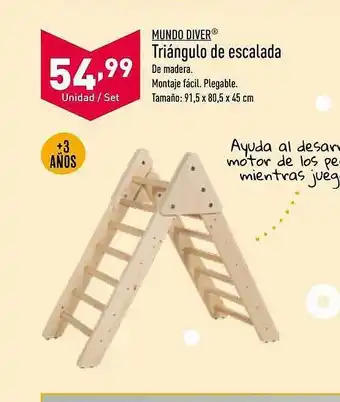 ALDI Mundo diver triángulo de escalada oferta