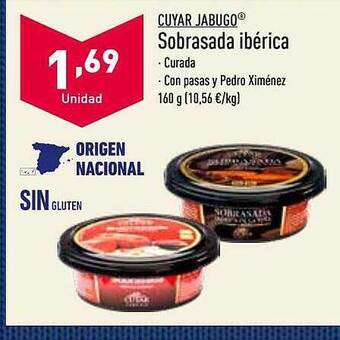 ALDI Cuyar jabugo sobrasada ibérica oferta