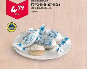 ALDI Flor de navidad polvorón de almendra oferta