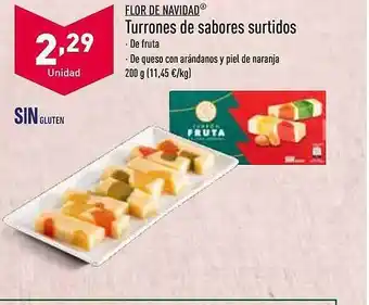 ALDI Flor de navidad turrones de sabores surtidos oferta