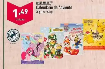ALDI Ohne marke calendario de adviento oferta
