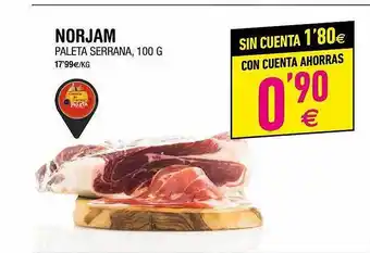 BM Supermercados Norjam paleta serrana oferta