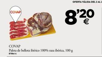BM Supermercados Covap paleta de bellota ibérico 100% raza ibérica oferta