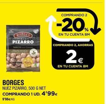 BM Supermercados Borges nuez pizarro oferta