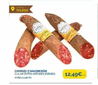 Cash Ecofamilia Chorizo o salchichón cular extra mitades españa oferta
