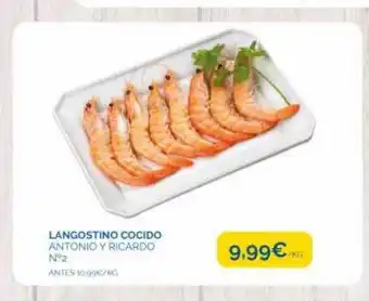 Cash Ecofamilia Langostino cocido antonio y ricardo oferta