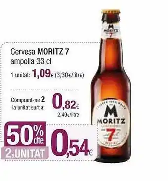 Condis Cervesa moritz 7 ampolla oferta