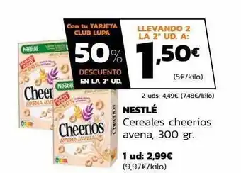 Supermercados Lupa Nestlé cereales cheerios avena oferta