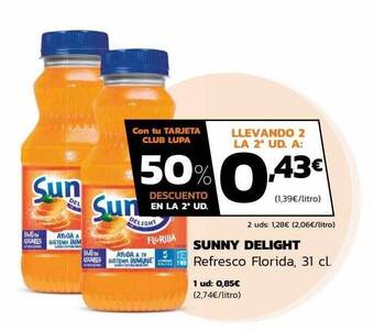 Supermercados Lupa Sunny delight refresco florida oferta