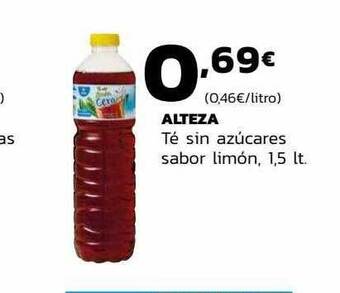 Supermercados Lupa Alteza té sin azucares sabor limón oferta