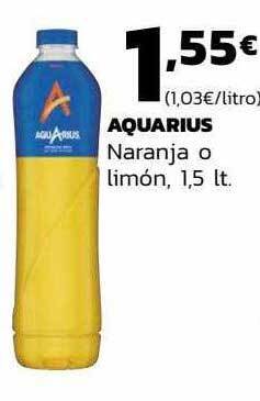 Supermercados Lupa Aquarius naranja o limón oferta