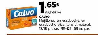 Supermercados Lupa Calvo mejillones en escabeche en escabeche picante o al natural oferta
