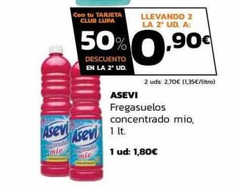 Supermercados Lupa Asevi fregasuelos concentrado mio oferta