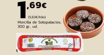 Supermercados Lupa Morcilla de sotopalacios oferta