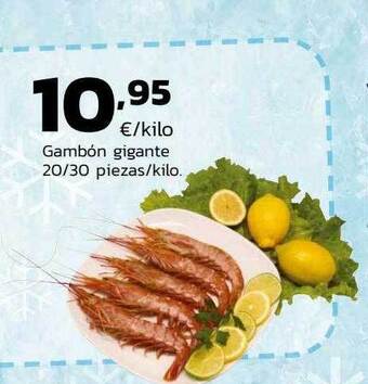 Supermercados Lupa Gambón gigante 20 30 piezas kilo oferta