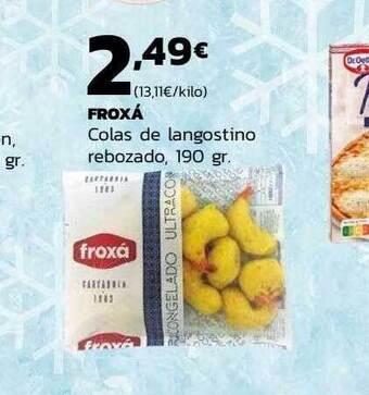 Supermercados Lupa Froxá colas de langostino rebozado oferta
