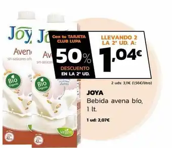 Supermercados Lupa Joya bebida avena bio oferta