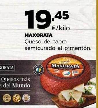 Supermercados Lupa Maxorata queso de cabra semicurado al pimentón oferta