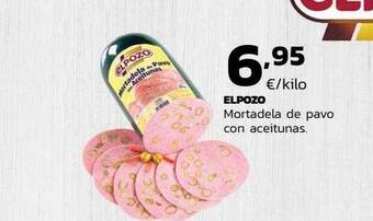 Supermercados Lupa Elpozo mortadela de pavo con aceitunas oferta