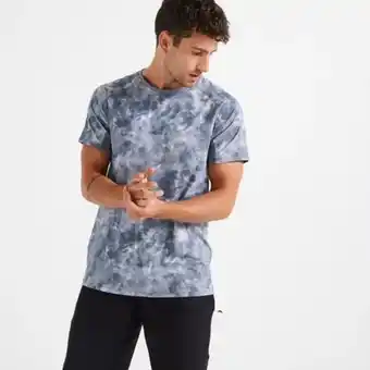 Decathlon Camiseta fitness manga corta transpirable cuello redondo hombre domyos gris oferta