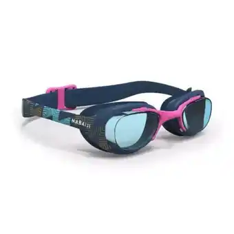 Decathlon Gafas natación xbase azul marino rosa oro estampado cristales claros l oferta