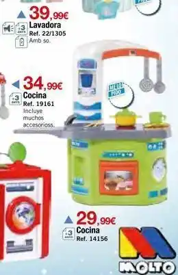 DRIM 39,99€ lavadora ref. 22/1305 amb so. 434,99€ cocina ref. 19161 incluye muchos accesorioss. meton pido 29,99€ cocina oferta