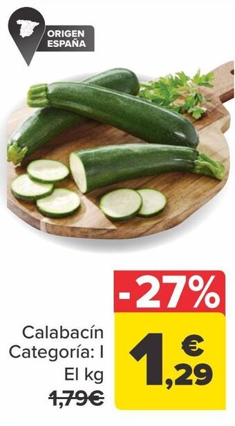Carrefour Calabacín oferta