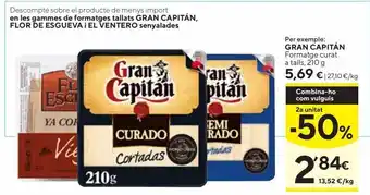 Caprabo Queso gran capitán oferta