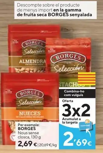 Caprabo Frutos secos borges oferta