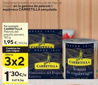 Caprabo Espárragos carretilla oferta