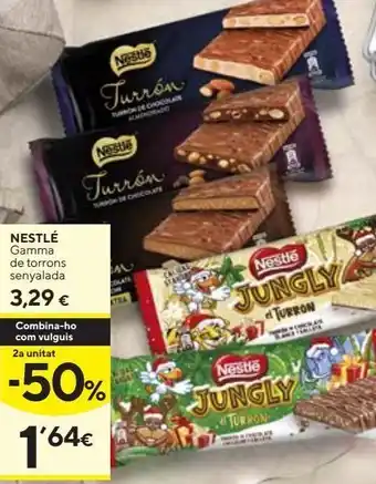 Caprabo Turrón de chocolate nestlé oferta