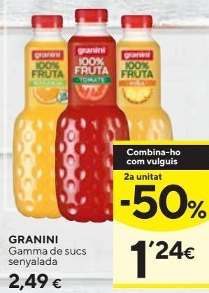 Caprabo Zumo de naranja granini oferta
