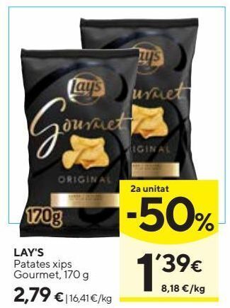 Caprabo Patatas fritas lay's oferta