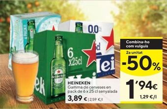 Caprabo Cerveza heineken oferta