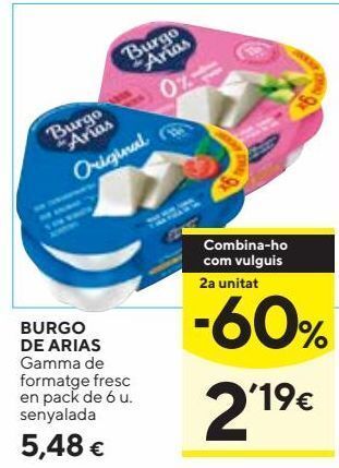 Caprabo Queso fresco burgo de arias oferta