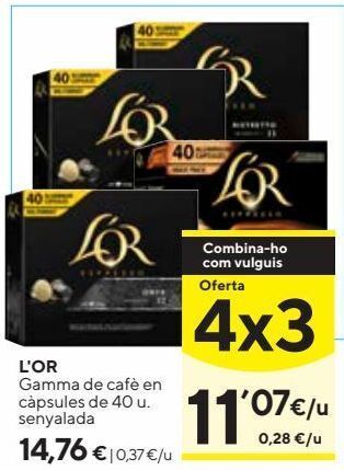 Caprabo Cápsulas de café l'or oferta