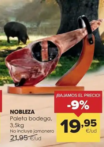 Autoservicios Familia Nobleza paleta bodega, 3,5 kg oferta