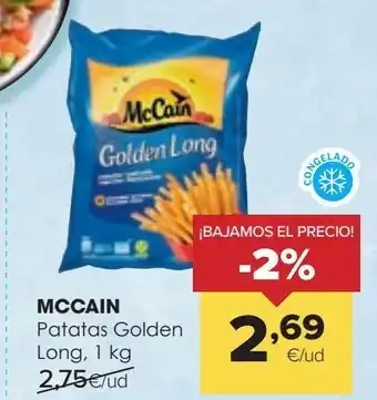 Autoservicios Familia Mccain patatas golden long, 1kg oferta