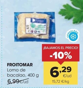 Autoservicios Familia Froitomar lomo de bacalao oferta