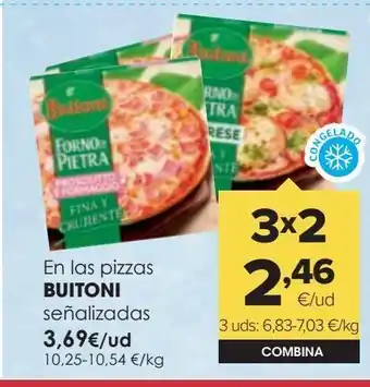 Autoservicios Familia En las pizzas buitoni senalizados oferta