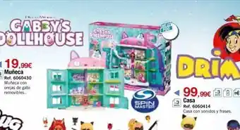 DRIM Dan gabby's dollhouse 19,99€ muñeca ref. 6060430 muñeca con orejas de gato removibles.. cn sne battheus spin master me oferta