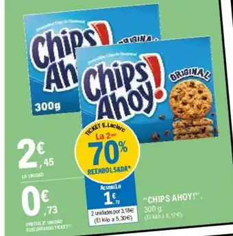 E.Leclerc "Chips Ahoy" 300g oferta